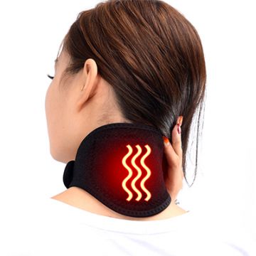 magnetic neck heated brace support